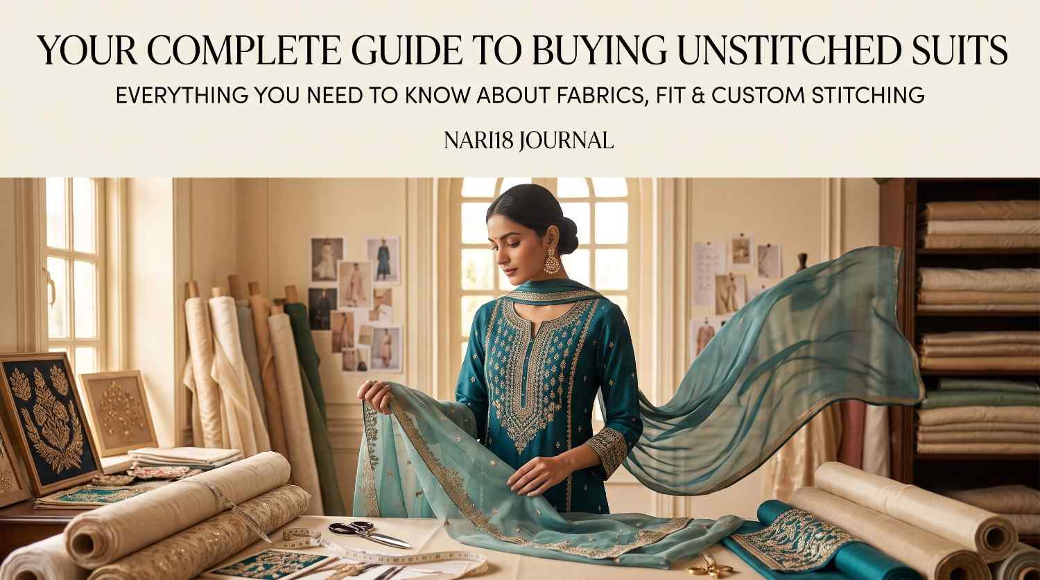 The Ultimate Guide to Buying Unstitched Suits Online India — Fabric, Fit & Custom Stitching