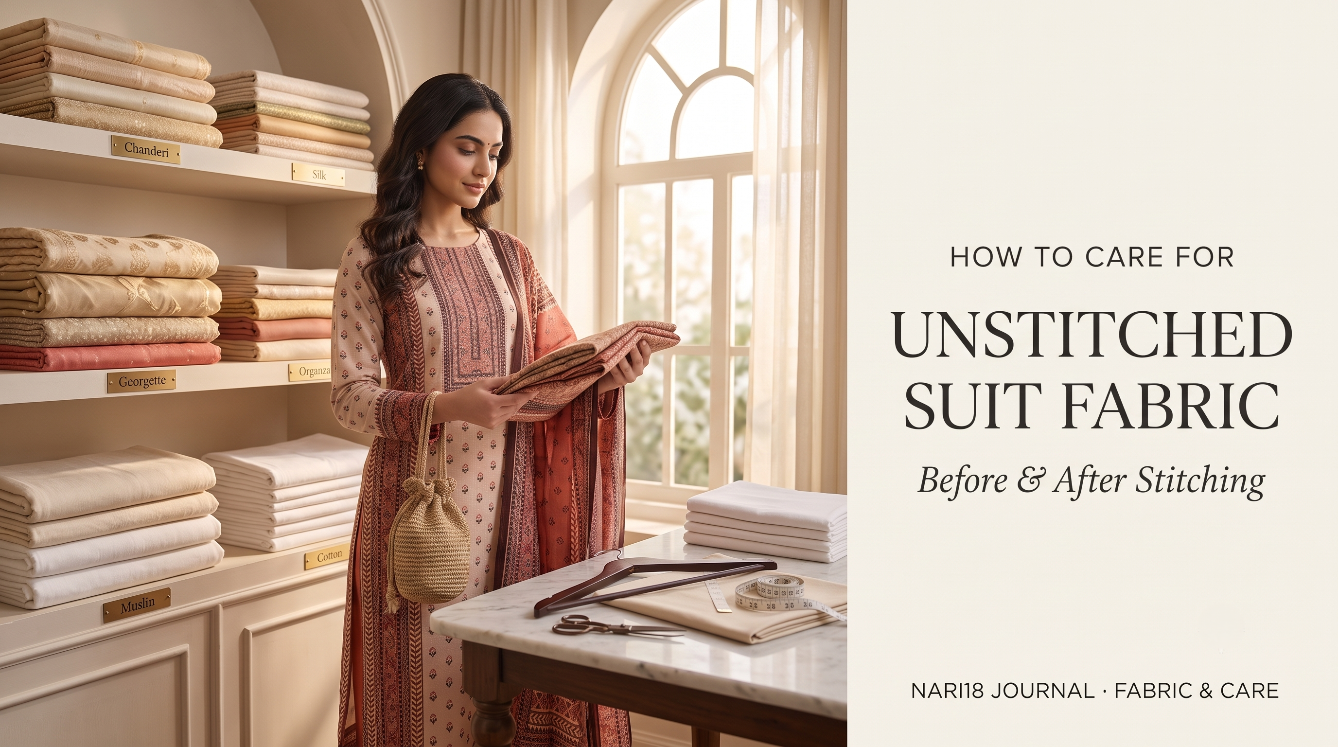 How to Care for Unstitched Suit Fabric Before and After Stitching