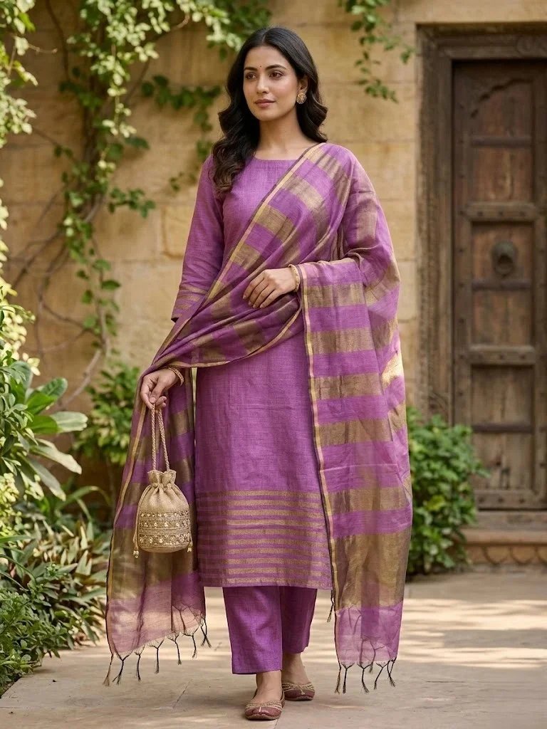 Banarasi Cotton Unstitched Suit — Banarasi Cotton Suit colour | Nari18