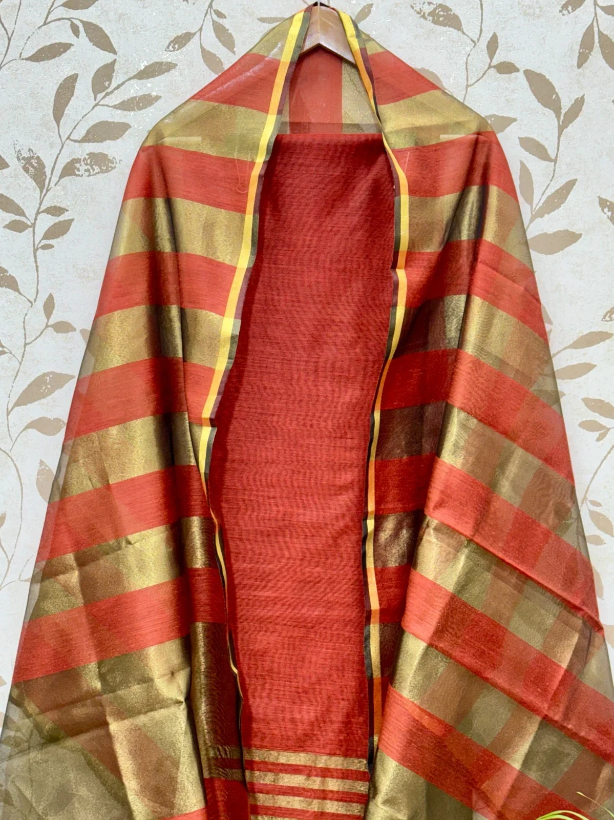 Banarasi Cotton Unstitched Suit — Banarasi Cotton Suit colour | Nari18