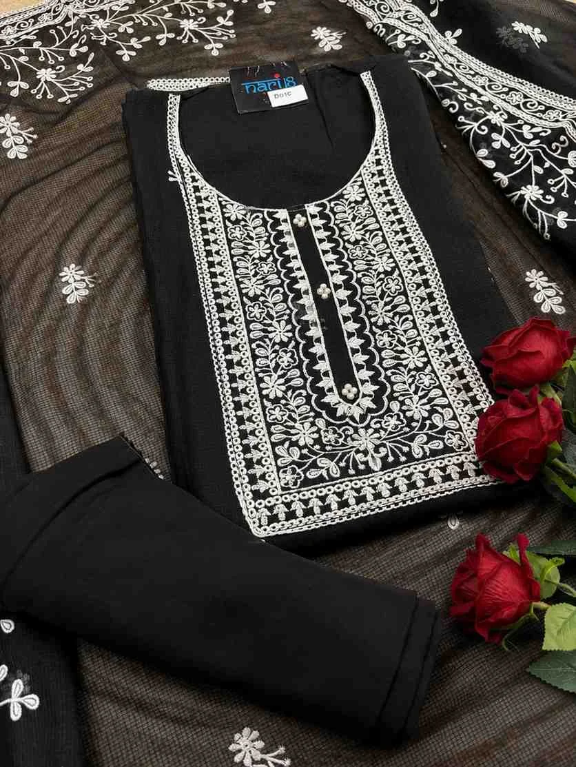 Black Pearl Heritage — Black Pearl Heritage — thumbnail 2 | Nari18 Unstitched Suit