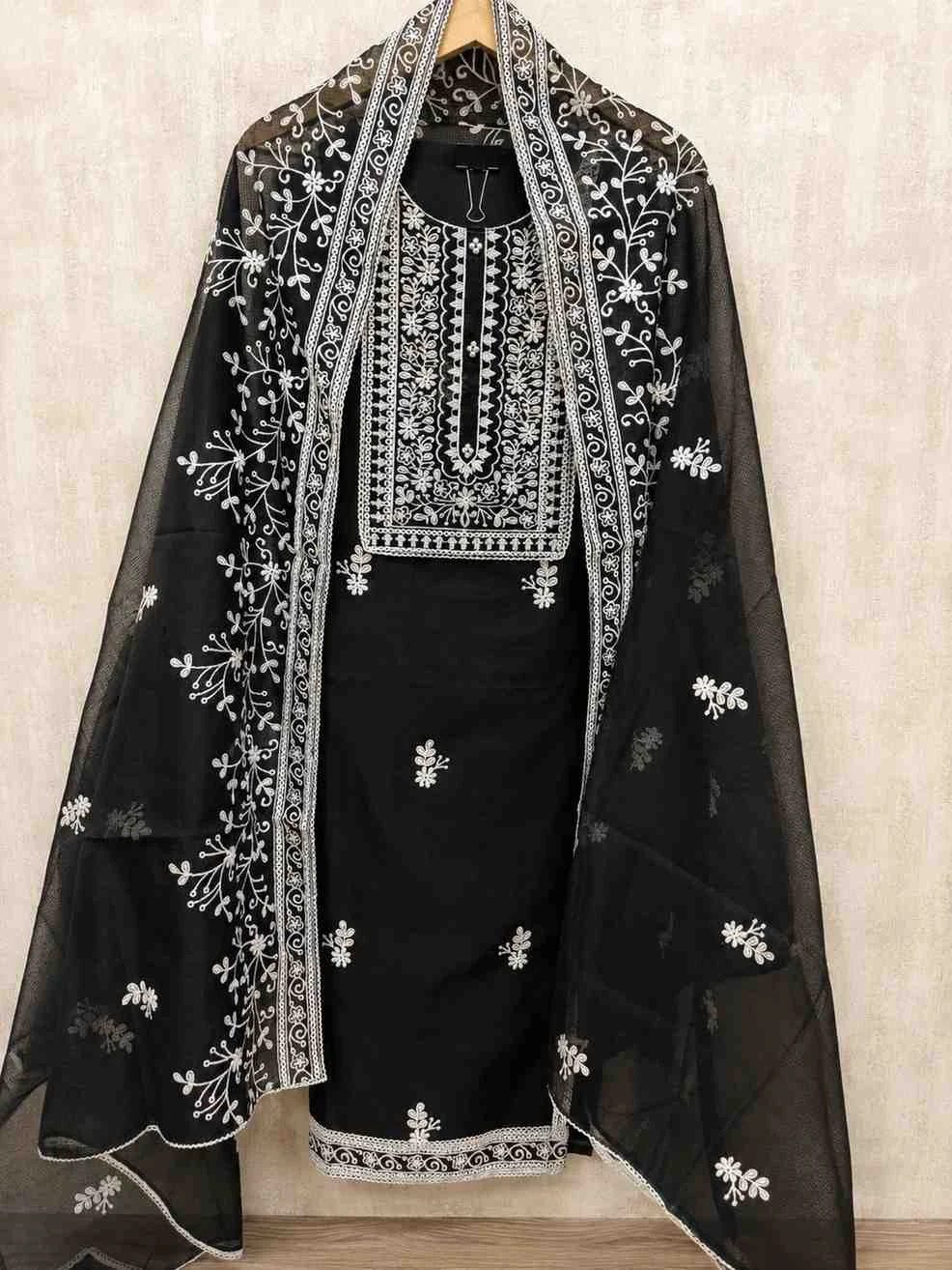 Black Pearl Heritage — Black Pearl Heritage — thumbnail 3 | Nari18 Unstitched Suit