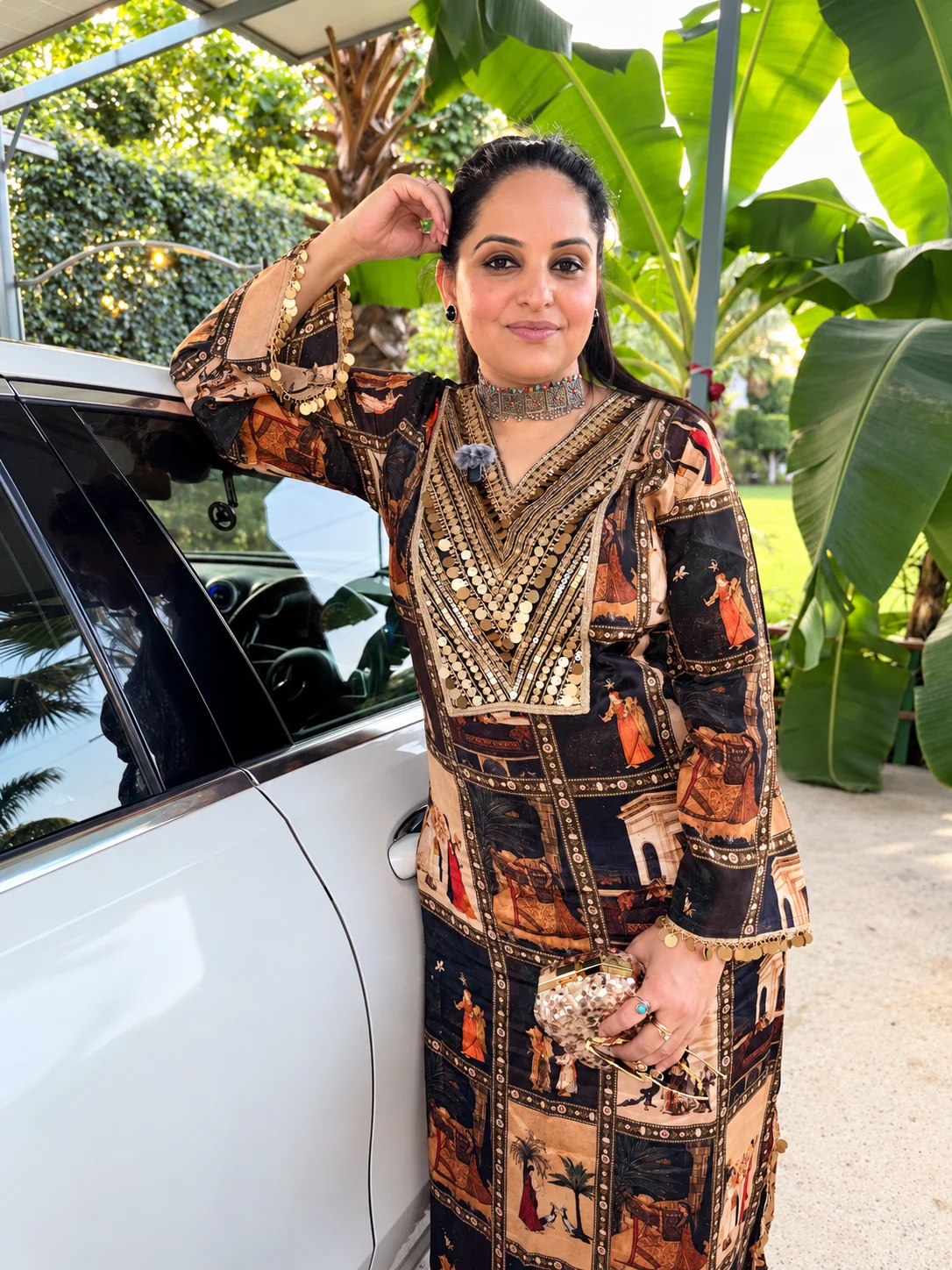 Noir Heritage Printed Long Stitched Suit Dress — Noir Heritage Printed Long Suit Dress — thumbnail 4 | Nari18 Unstitched Suit