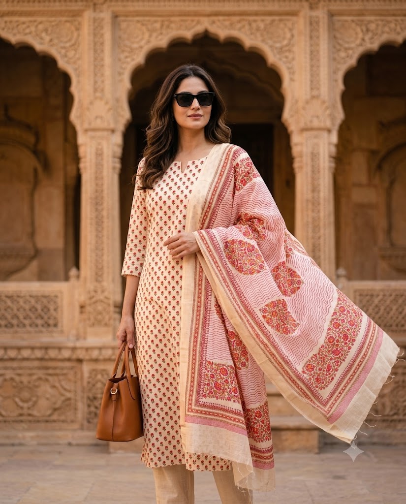 Chanderi unstitched suits