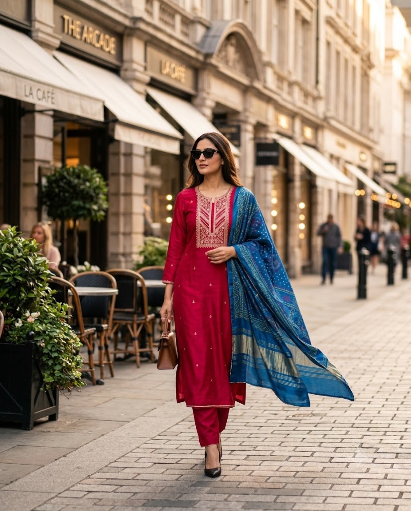 Silk unstitched suits